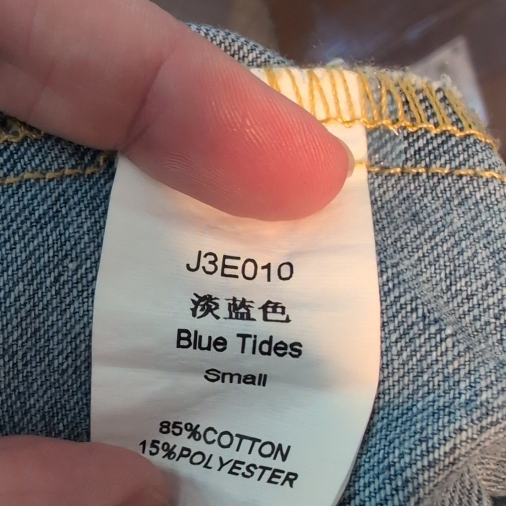 Women's Jean Denim Overall Baggy Jumpsuit Onesie with Pockets - Picture 9 of 9